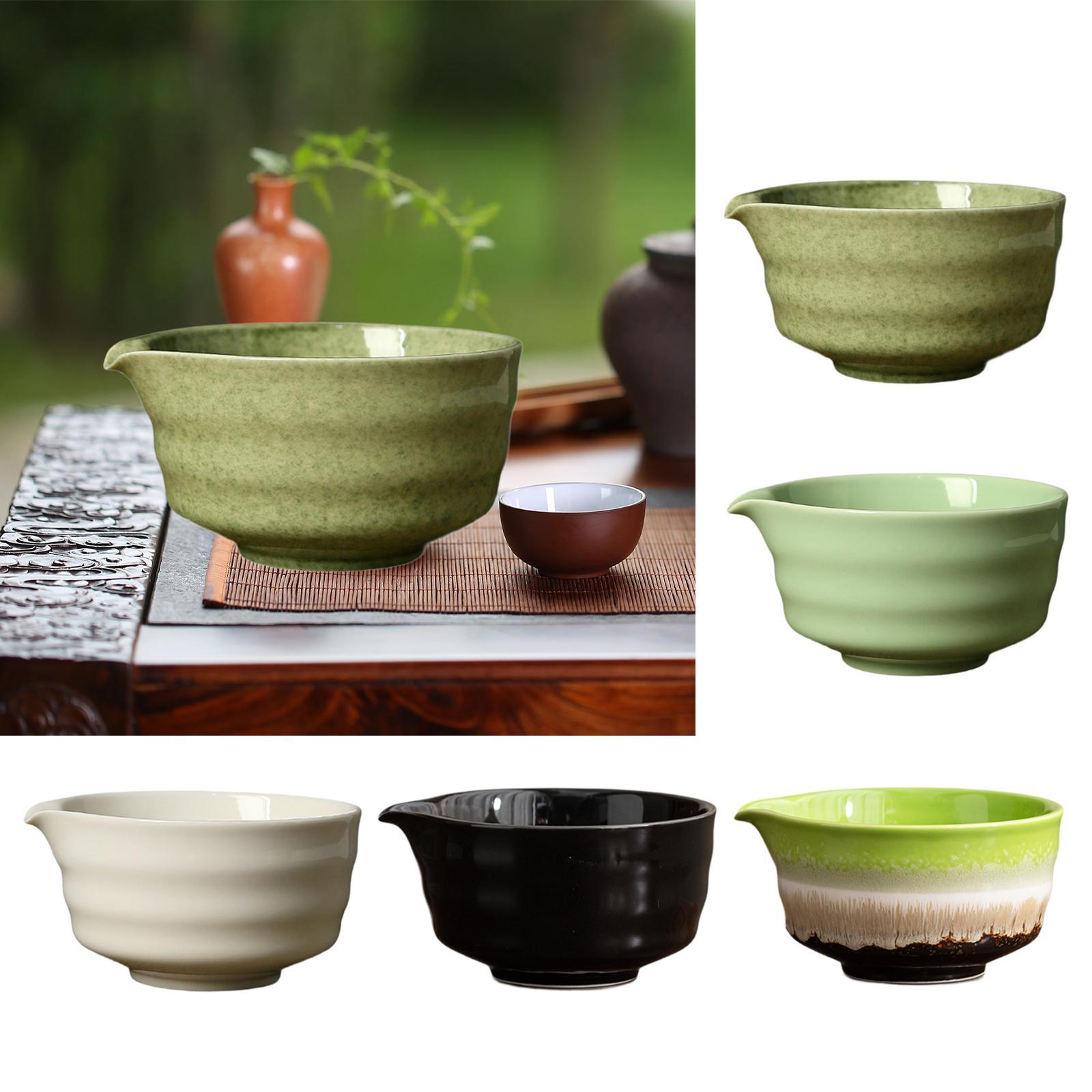 Handmade Ceramic Mug - Ceramic Matcha Bowl with Spout Japanese