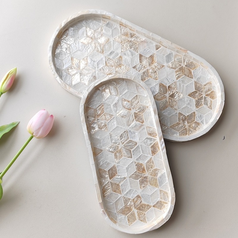 Marble Serving Board - Nordic Luxury Natural Shell Tray Creative