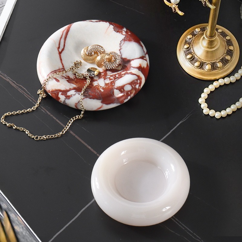 Marble Serving Board - French Wabi Sabi Natural Marble Tray,