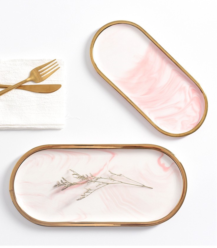 Nordic Marble Texture Tray Cer - Marble Serving Board review and price