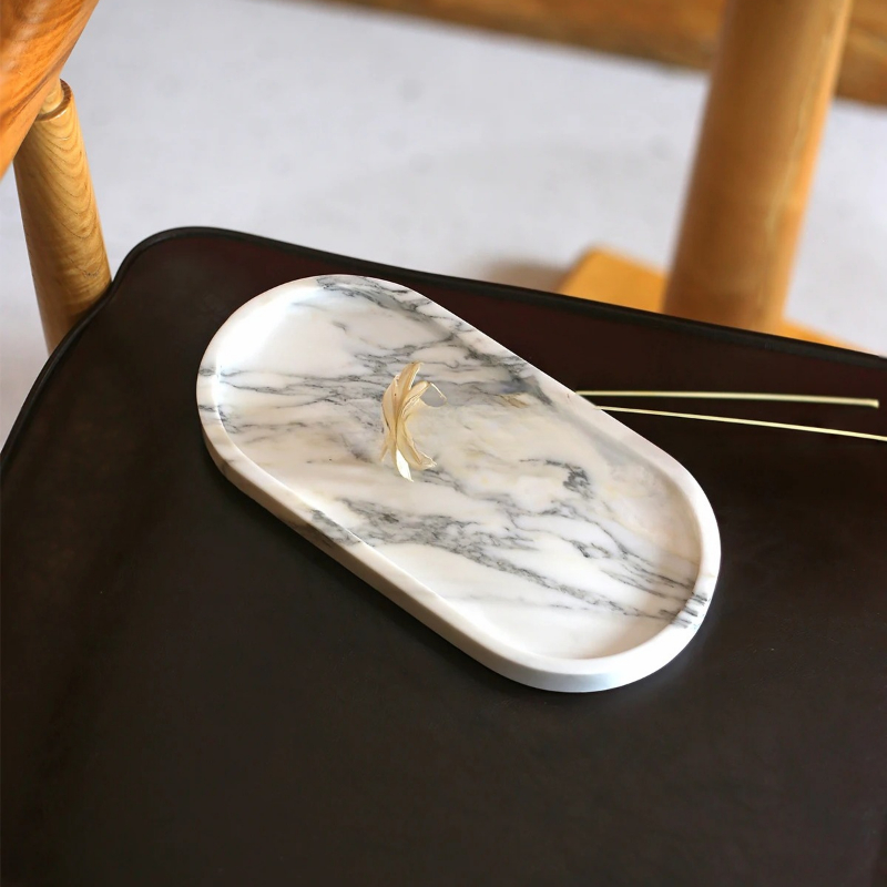 Natural Marble Oval Tray - Lux - Marble Serving Board review and price
