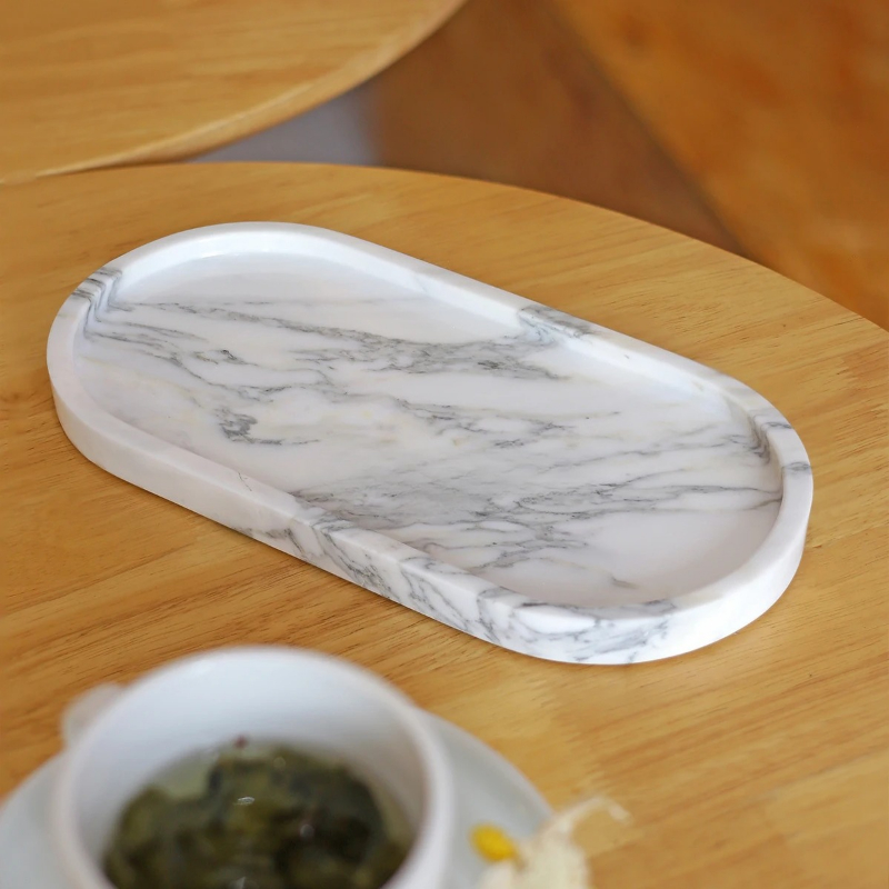 Natural Marble Oval Tray - Lux - Marble Serving Board review and price