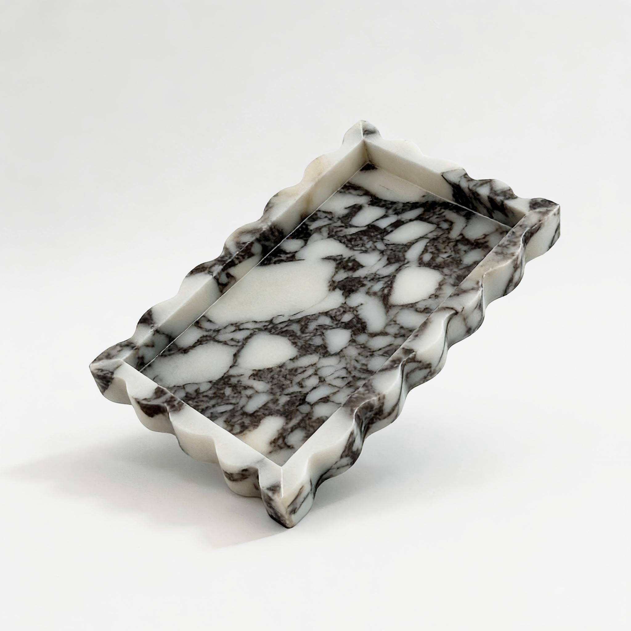 Calacatta Viola Scalloped Marb - Marble Serving Board review and price