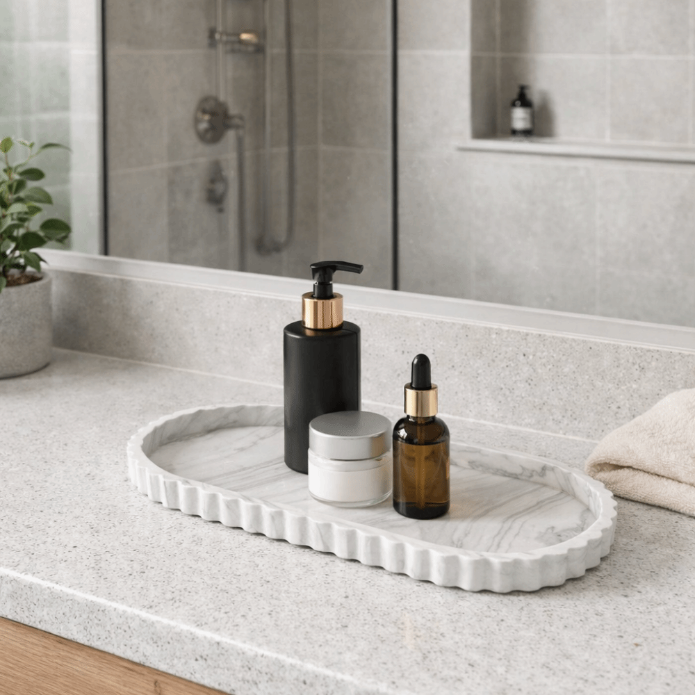 Silicone Oval Storage Tray Wav - Marble Serving Board review and price