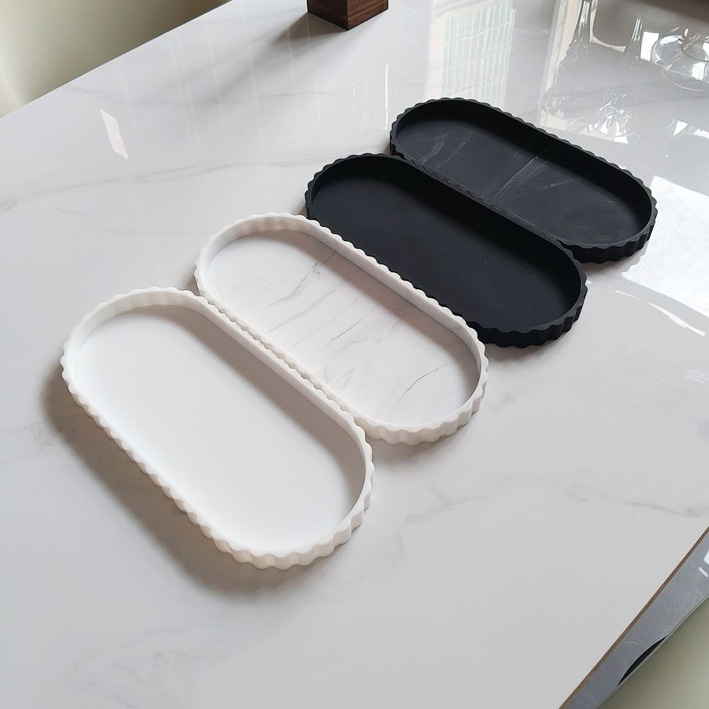 Silicone Oval Storage Tray Wav - Marble Serving Board review and price