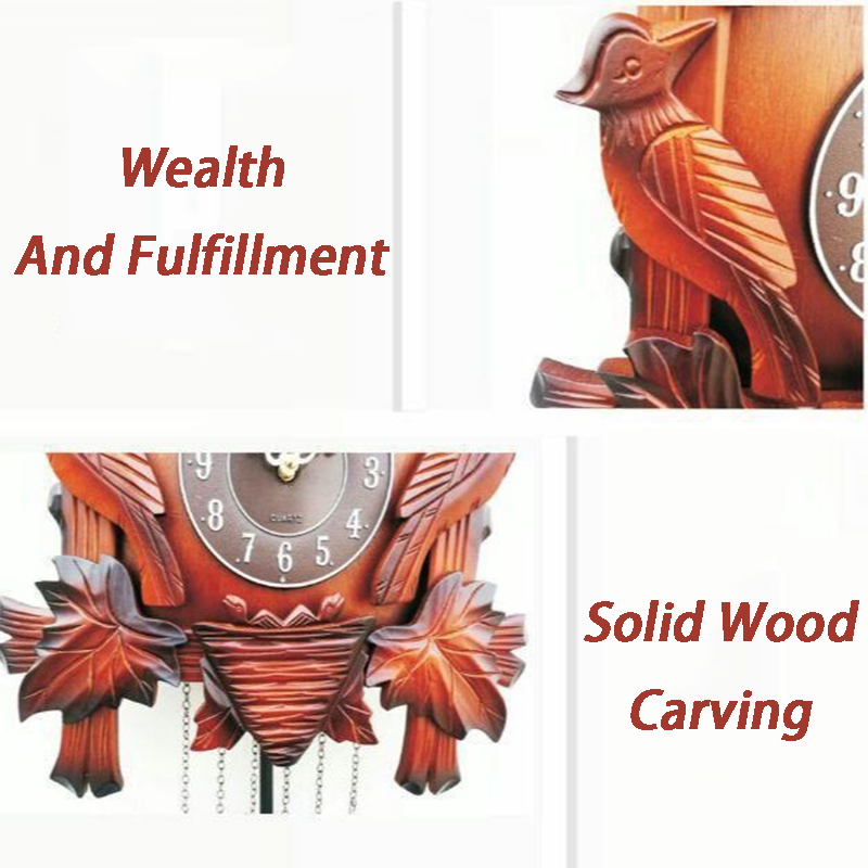 Cuckoo Wall Clock Solid Wood C - Luxury Lifestyle Watches review and price