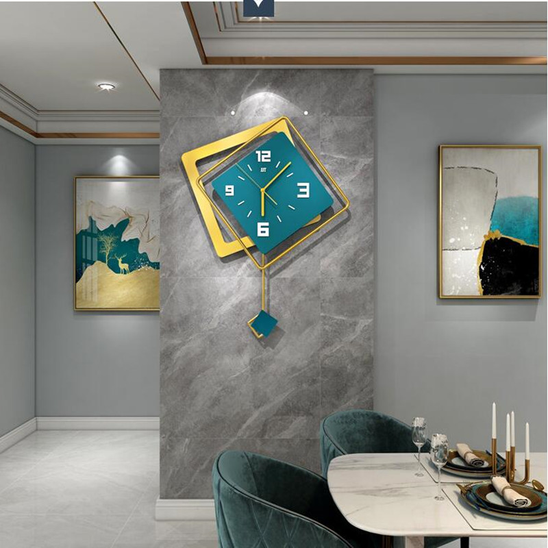 3D Nordic square Swing Wall Cl - Luxury Lifestyle Watches review and price