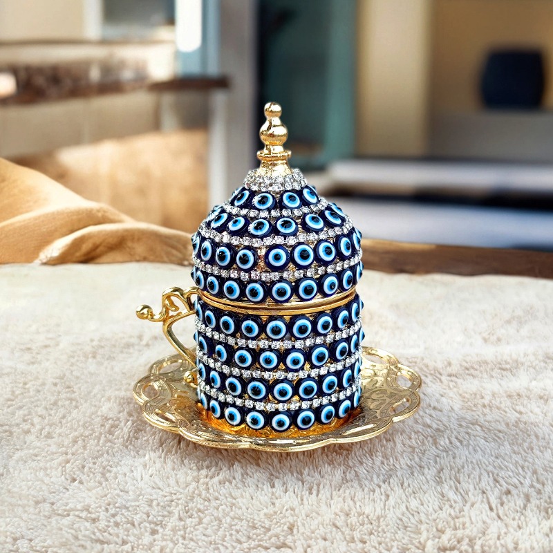 Handmade Turkish Evil Eye Coff - Handmade Ceramic Mug review and price