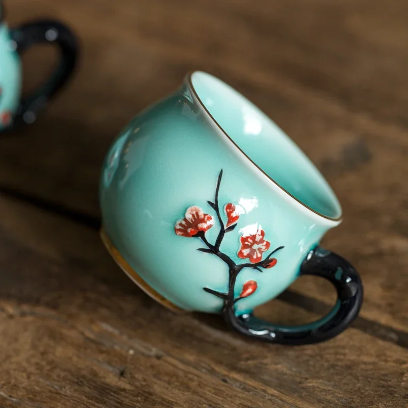 Chinese Handmade Plum Pattern  - Handmade Ceramic Mug review and price