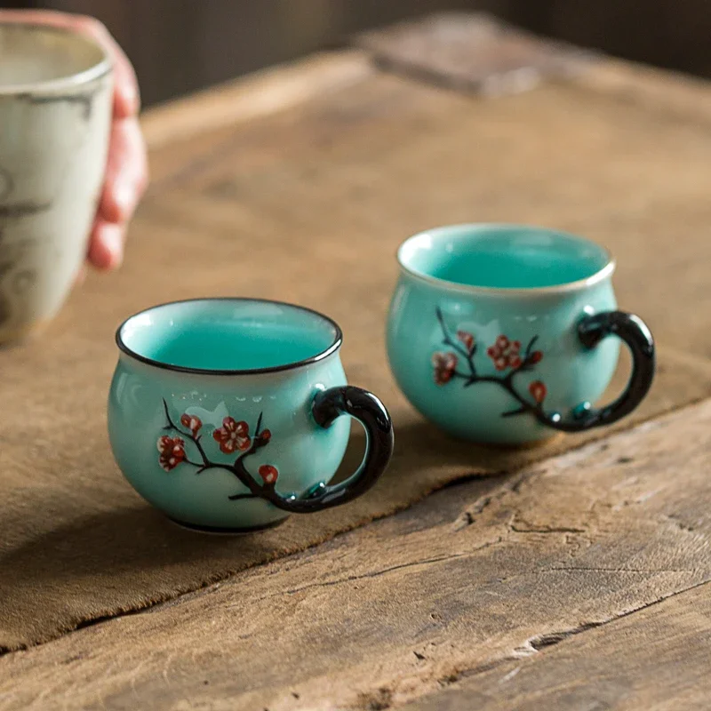 Chinese Handmade Plum Pattern  - Handmade Ceramic Mug review and price