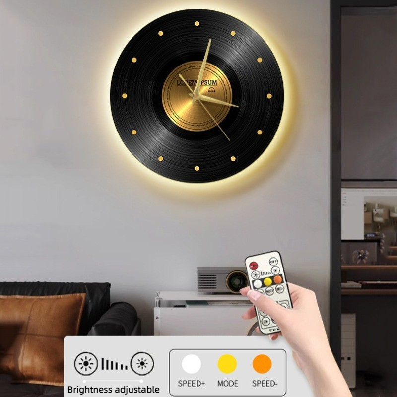 Vintage Wall Clock with Light  - Luxury Lifestyle Watches review and price